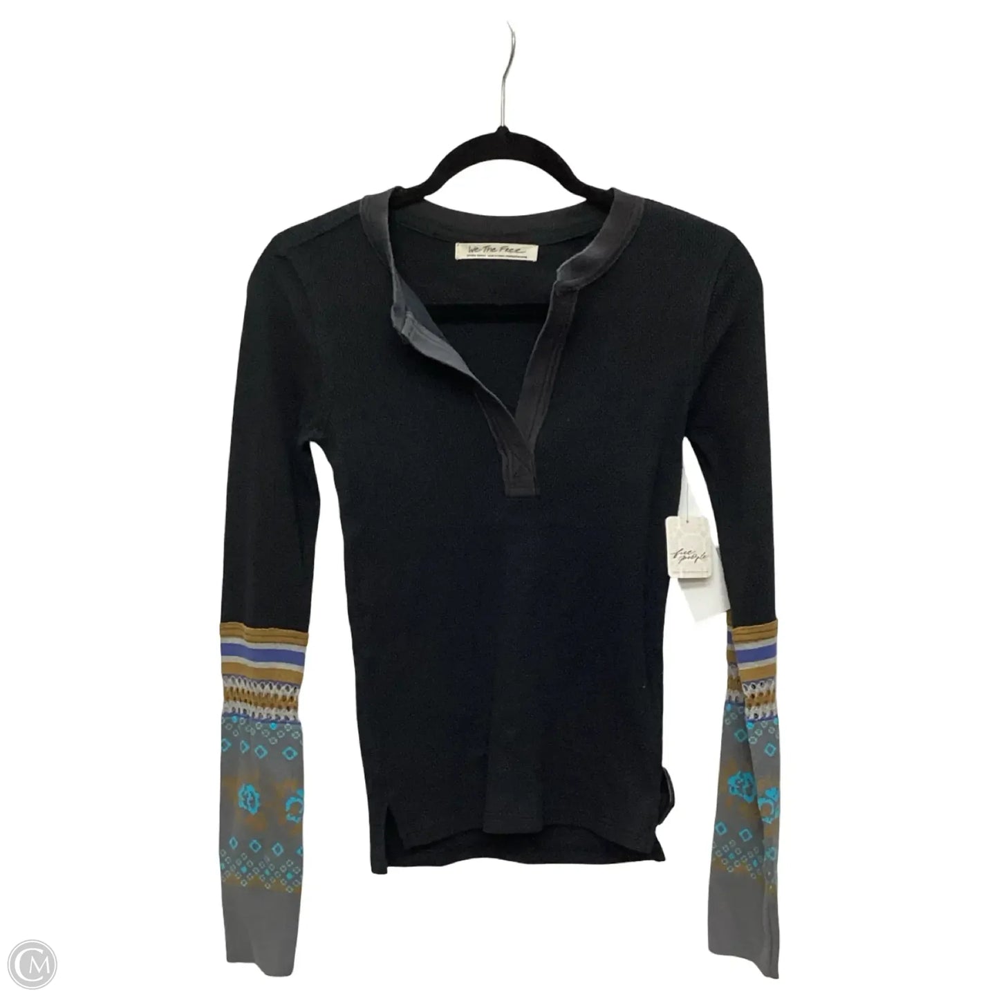 Blouse Long Sleeve By We The Free In Black, Size: Xs