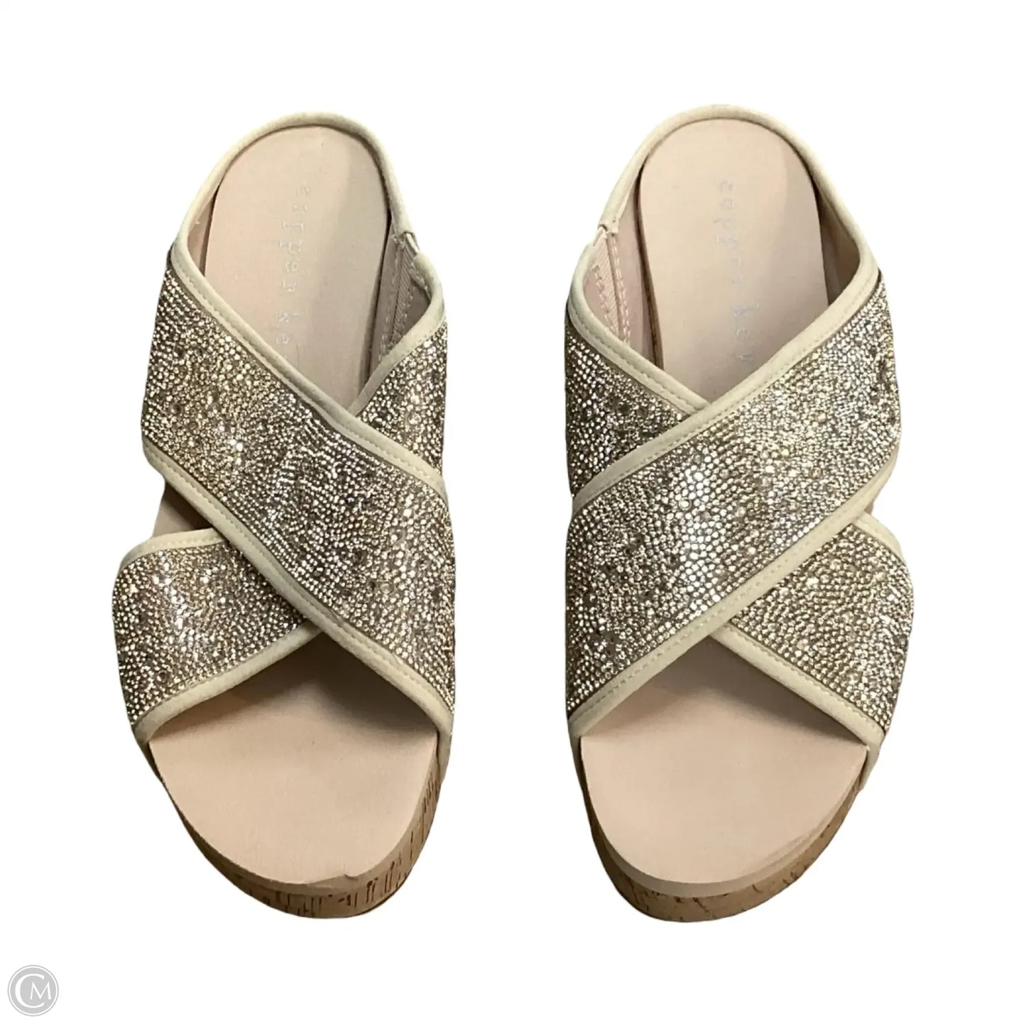 Sandals Heels Wedge By Copper Key In Tan, Size: 9