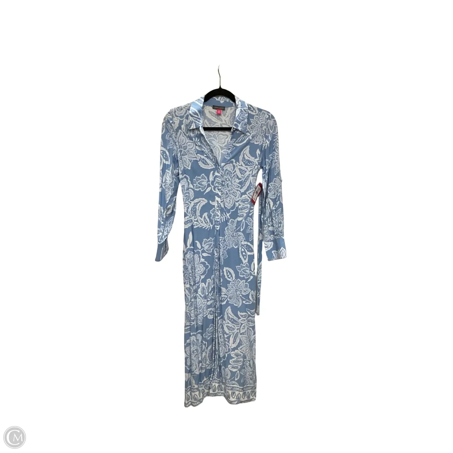 Dress Casual Maxi By Vince Camuto In Blue, Size: Sp