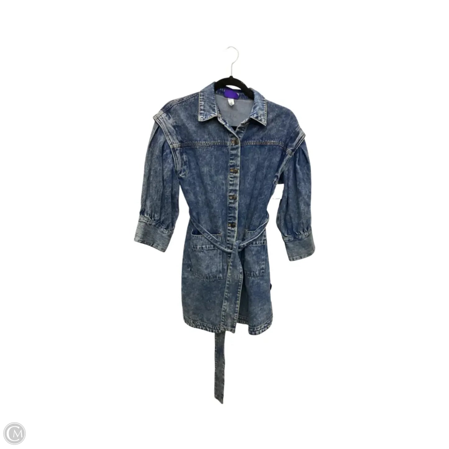 Dress Casual Short By Future Collective In Blue Denim, Size: 0