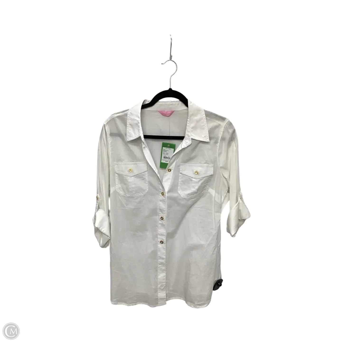 Blouse Designer By Lilla P In White, Size: 10