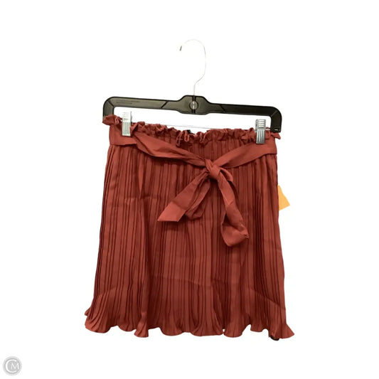 Skirt Mini & Short By Haute Monde In Red, Size: S