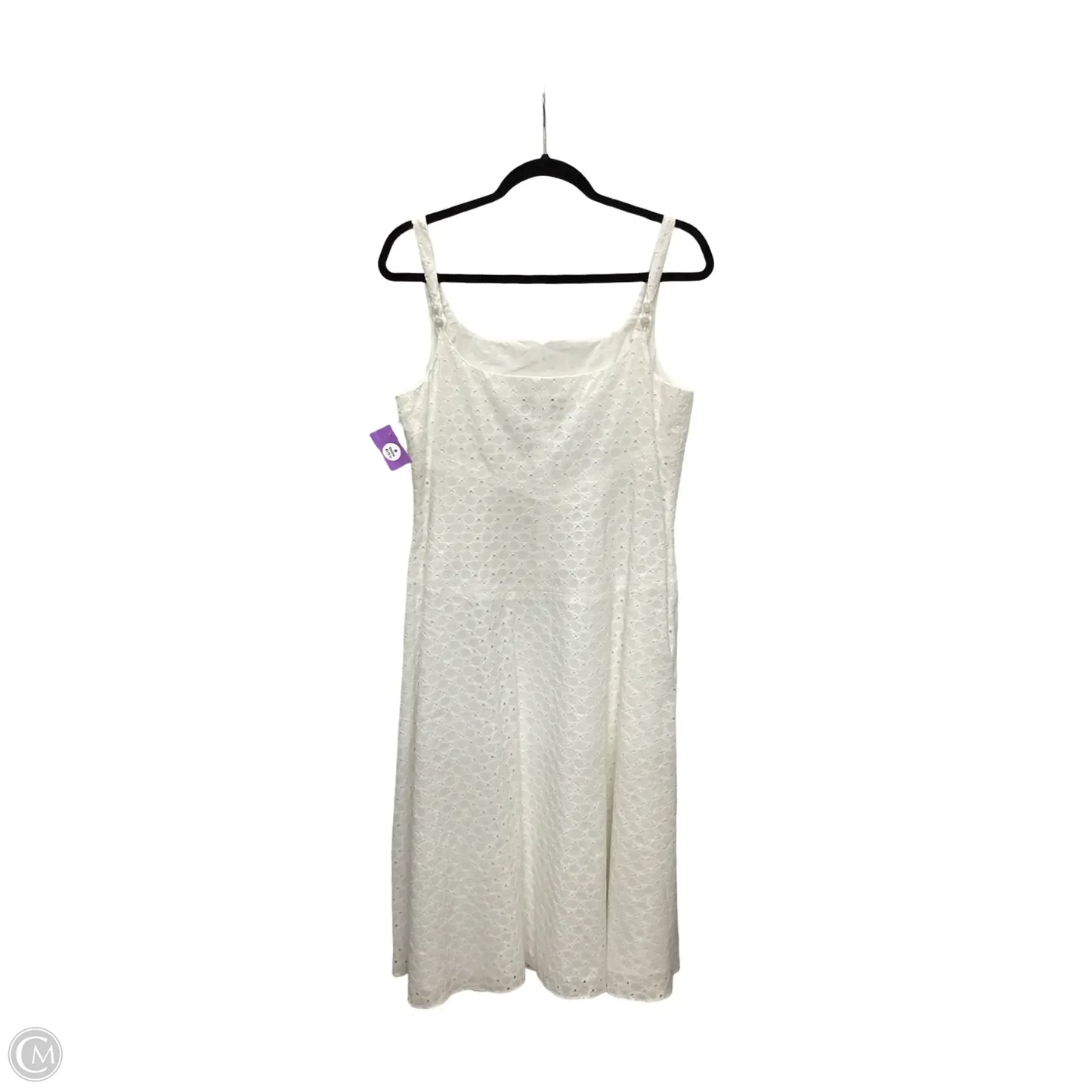 Dress Casual Midi By Nine West In White, Size: 8
