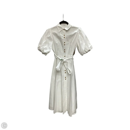 Designer Dress Casual Midi By A Loves A In White, Size: 0