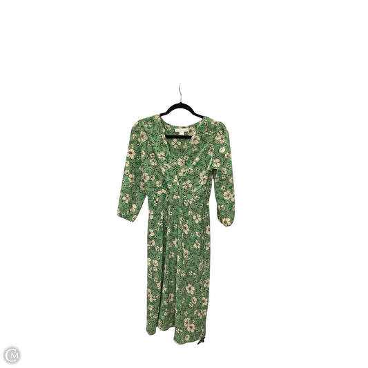 Dress Casual Midi By Monteau In Green, Size: M