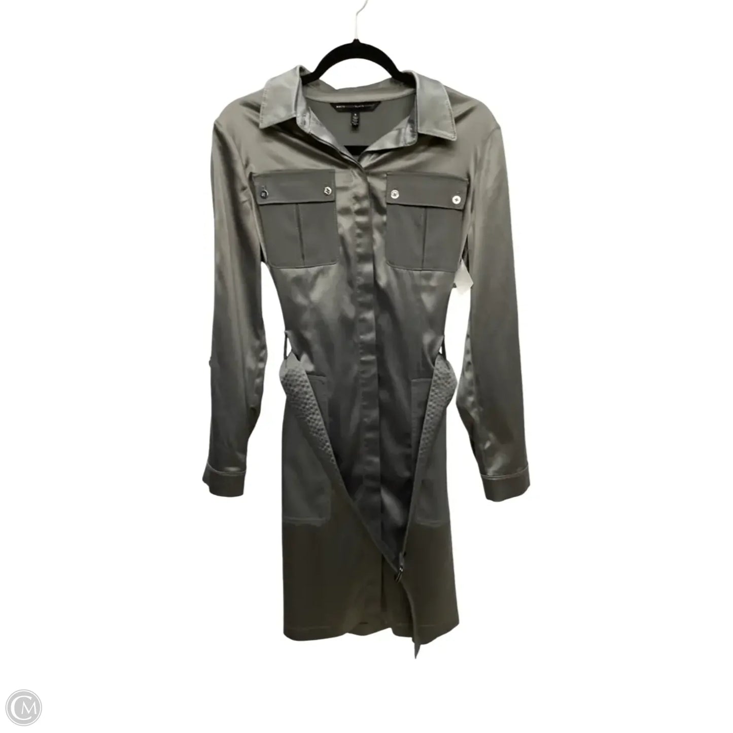 Dress Casual Short By White House Black Market In Silver, Size: 8