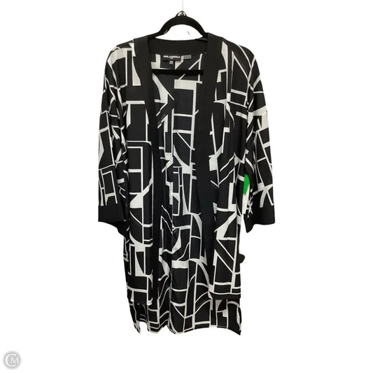 Kimono Designer By Karl Lagerfeld In Geometric Pattern, Size: S