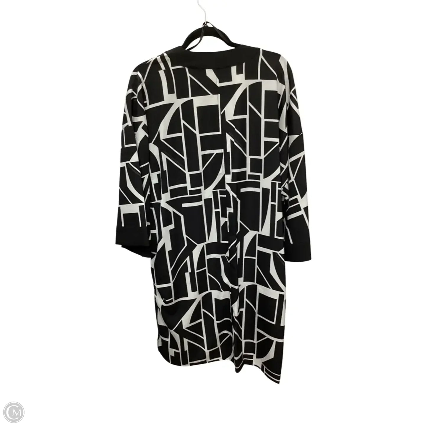 Kimono Designer By Karl Lagerfeld In Geometric Pattern, Size: S