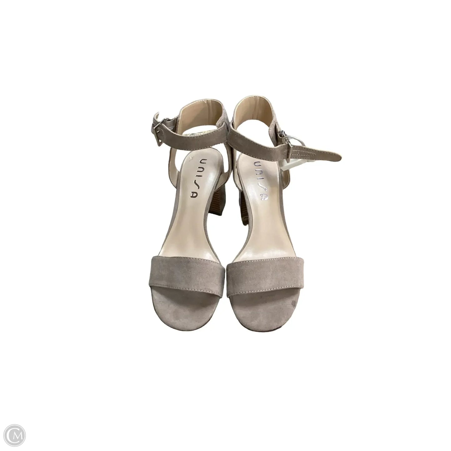 Sandals Heels Block By Unisa In Tan, Size: 10