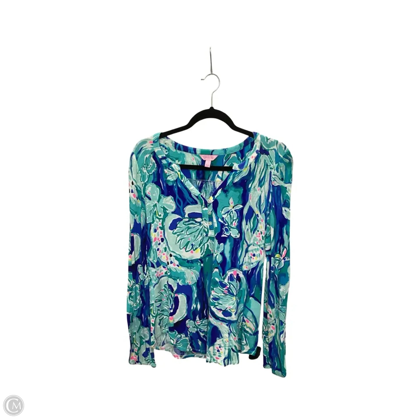 Blouse Designer By Lilly Pulitzer In Green, Size: S
