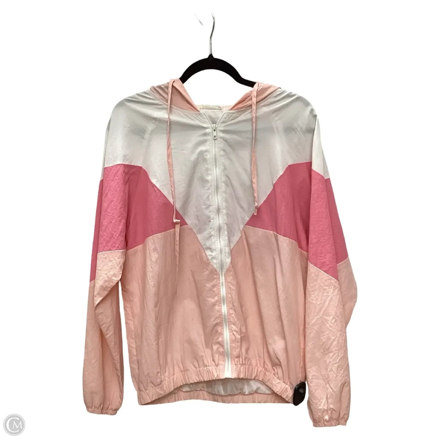 Coat Raincoat By Andthewhy In Pink, Size: S