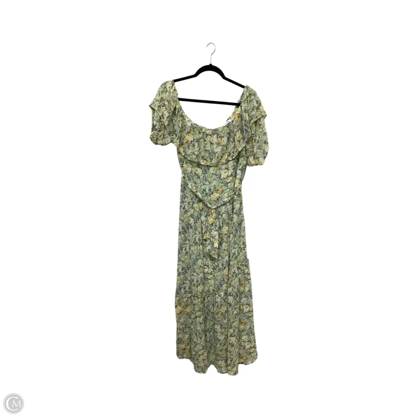 Designer Dress Casual Maxi By Floret Studios In Floral Print, Size: S
