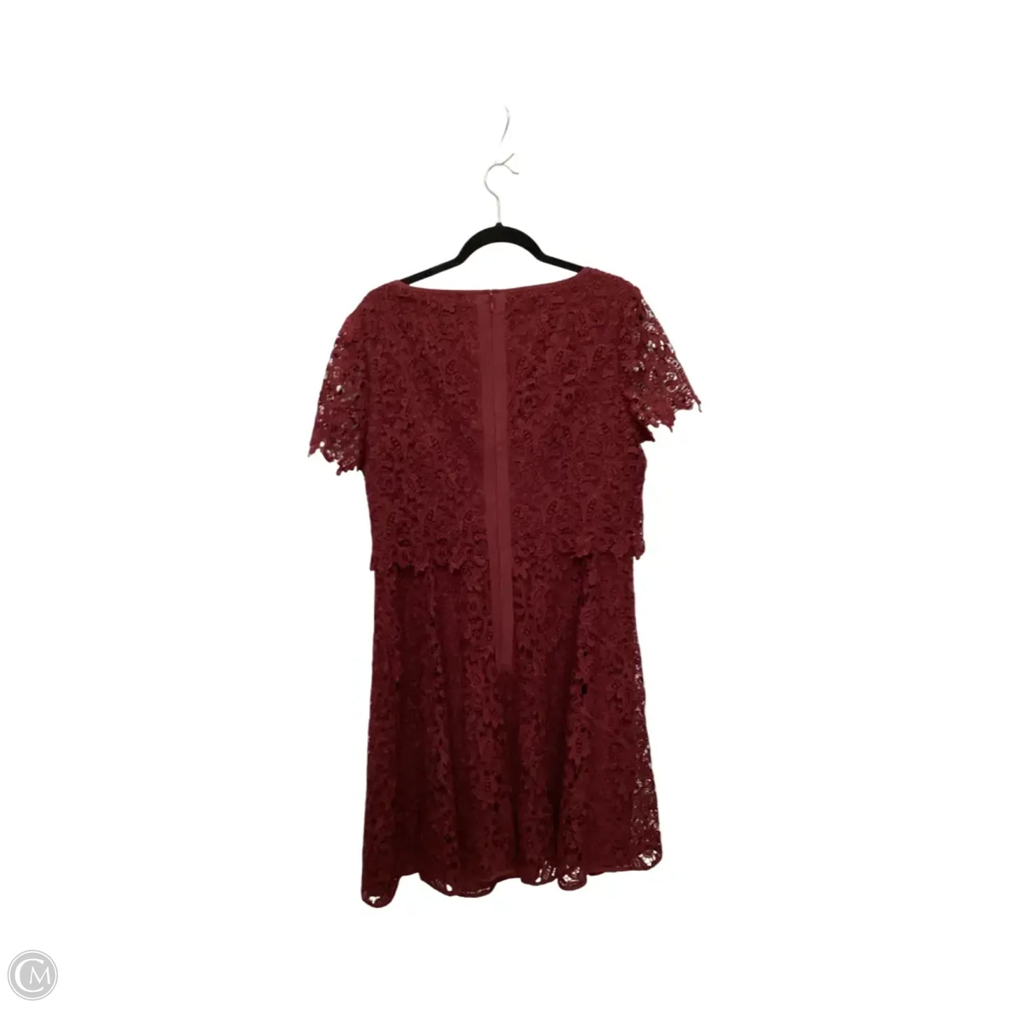Designer Dress Party Short By Shani In Red, Size: 14