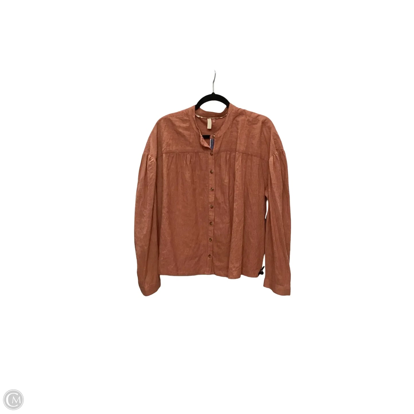 Blouse Long Sleeve By Pilcro In Orange, Size: Xl
