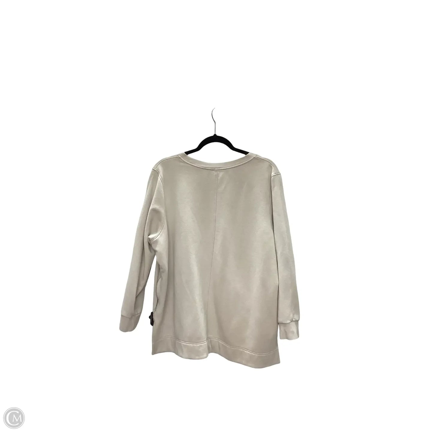 Sweatshirt Crewneck By Athleta In Beige, Size: 1x