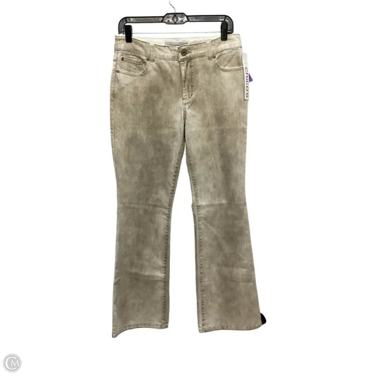 Jeans Boot Cut By Chicos In Beige, Size: S