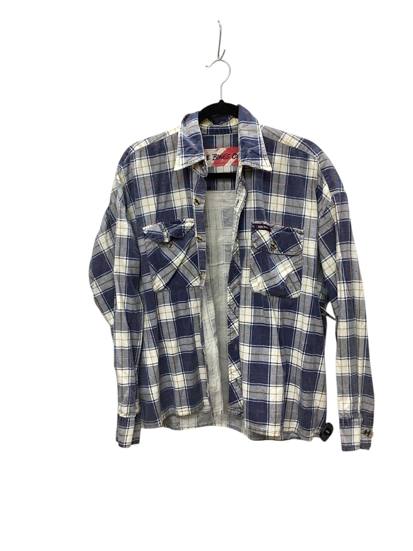 Jacket Shirt By Clothes Mentor In Plaid Pattern, Size: 2x