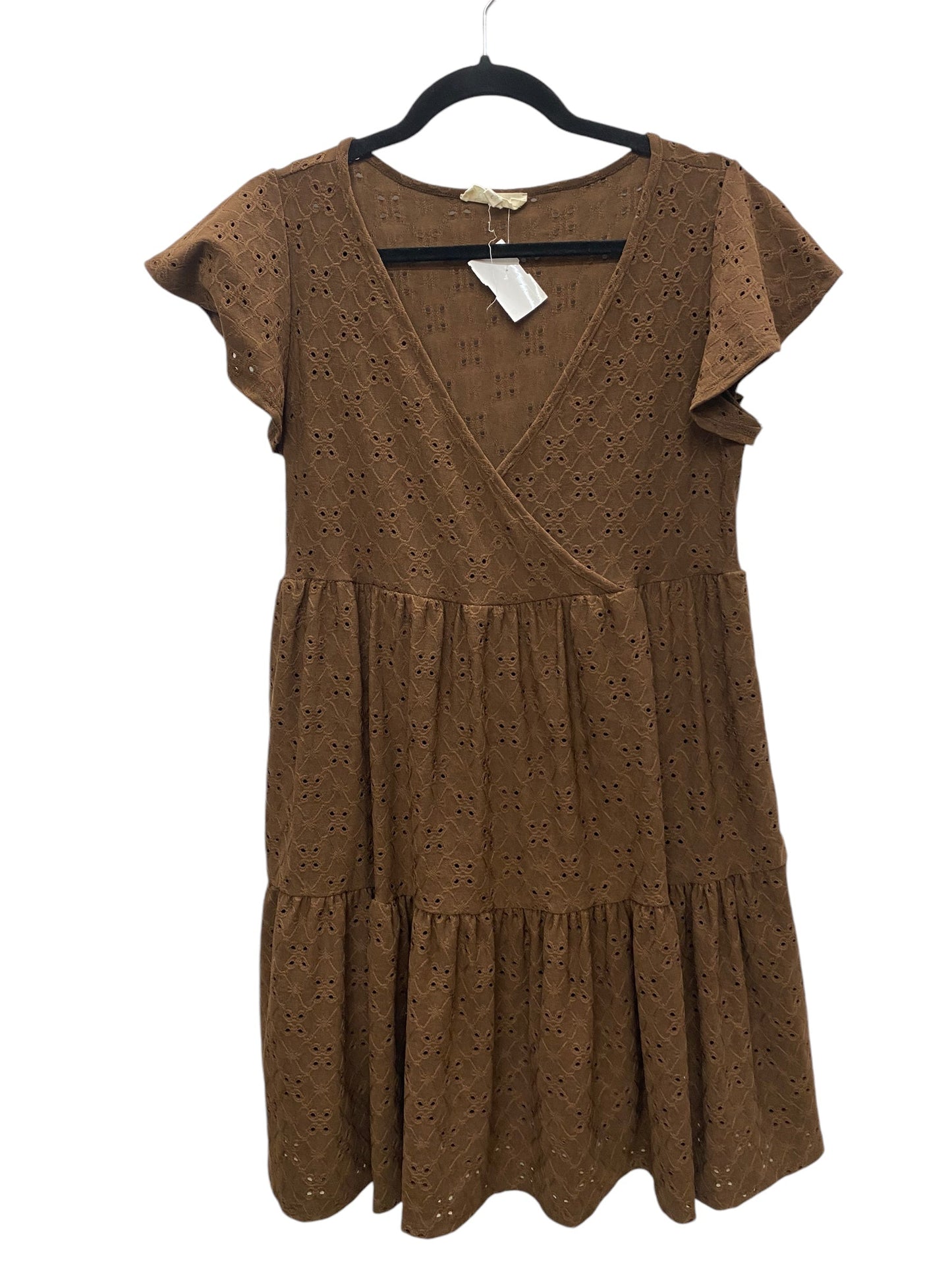 Dress Casual Short By Jessica Simpson In Brown, Size: L