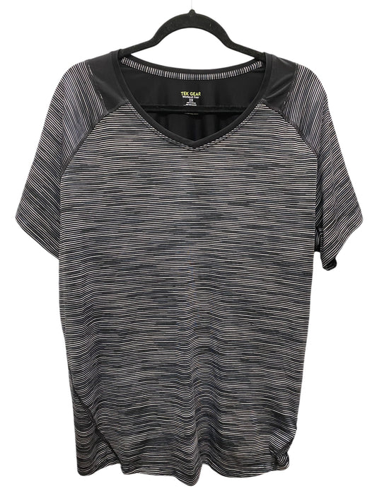 Athletic Top Short Sleeve By Tek Gear In Grey, Size: 2x