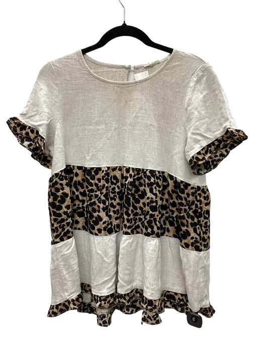 Animal Print Top Short Sleeve Jodifl, Size M