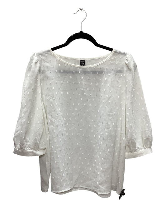 White Top Short Sleeve Shein, Size Xl