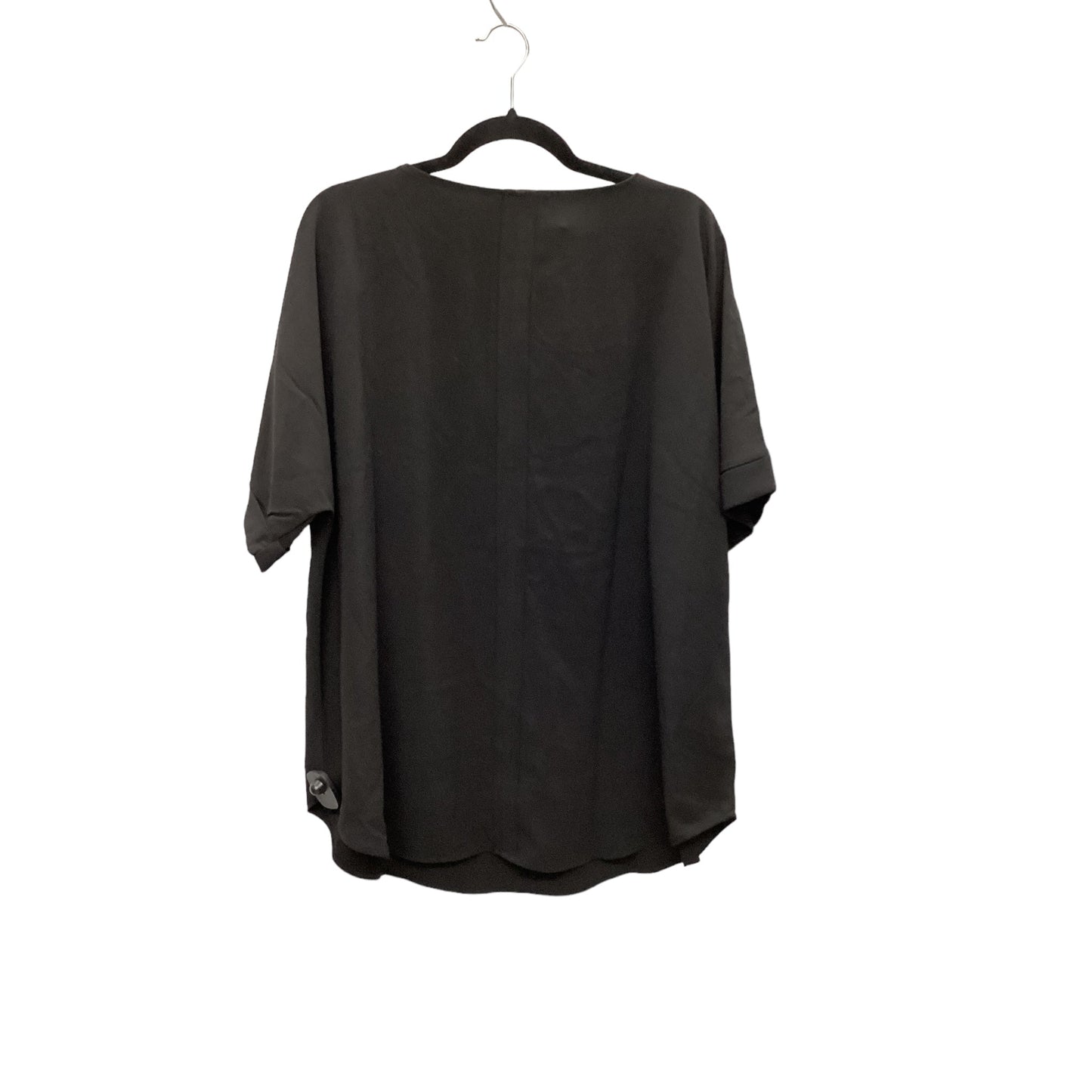 Top Short Sleeve By Zenana Outfitters In Black, Size: 2x