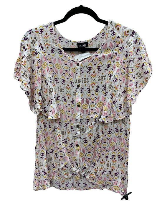 Top Short Sleeve By Ana In Multi-colored, Size: Xl