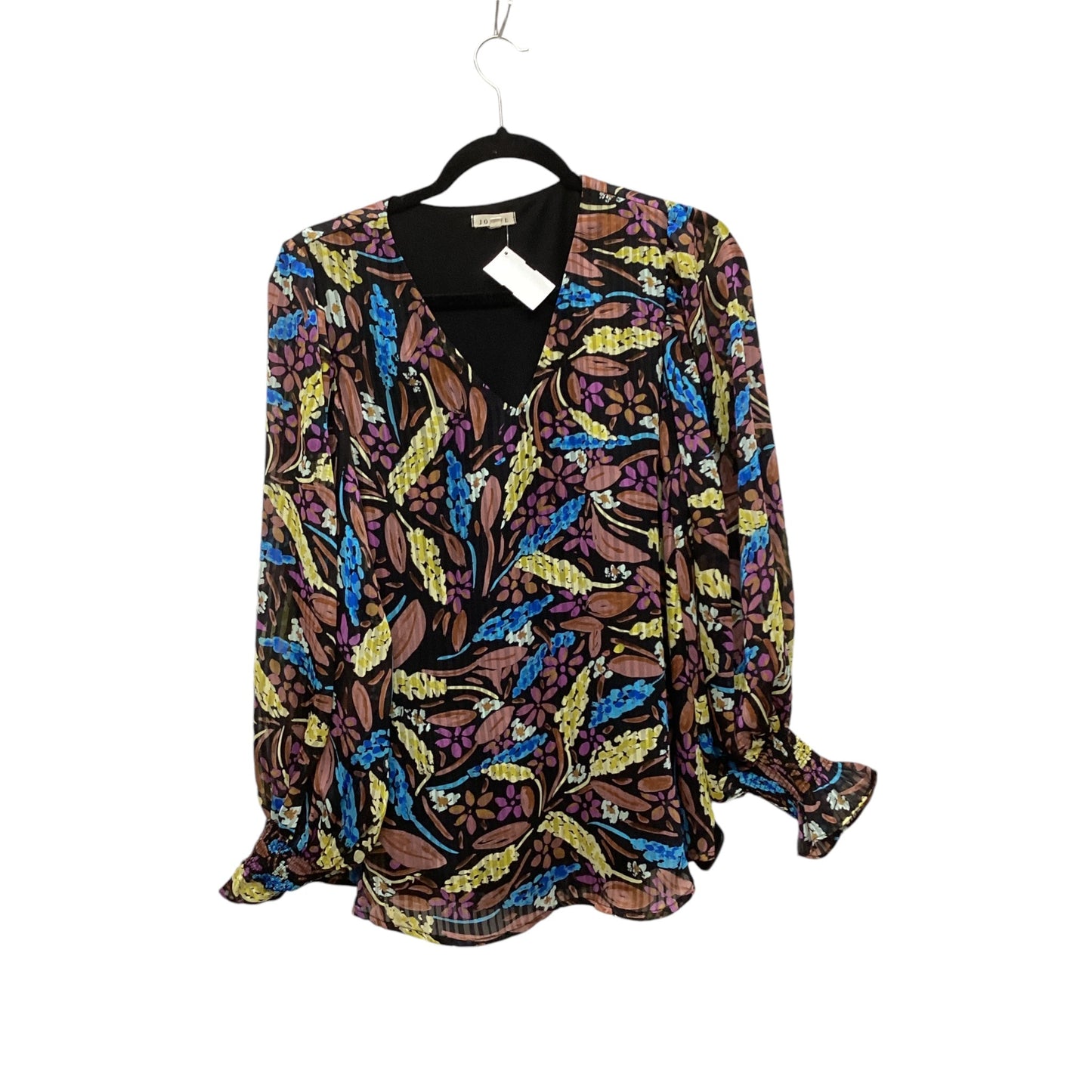 Top Long Sleeve By Jodifl In Floral Print, Size: S