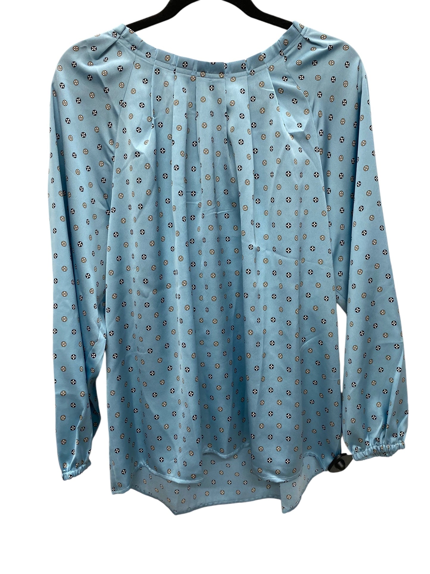 Top Long Sleeve By Ann Taylor In Blue, Size: L