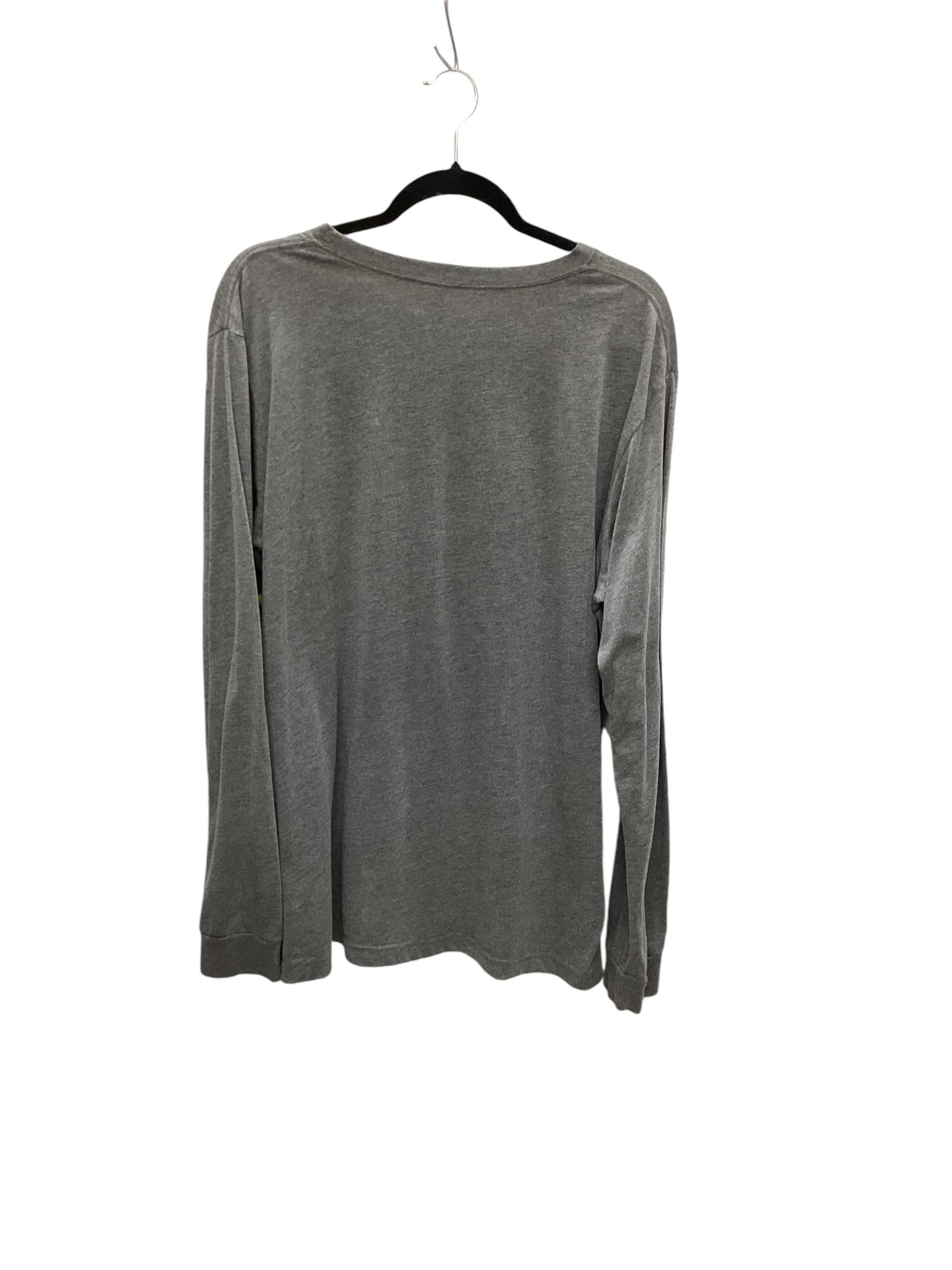 Top Long Sleeve Basic By Bella + Canvas In Grey, Size: Xl