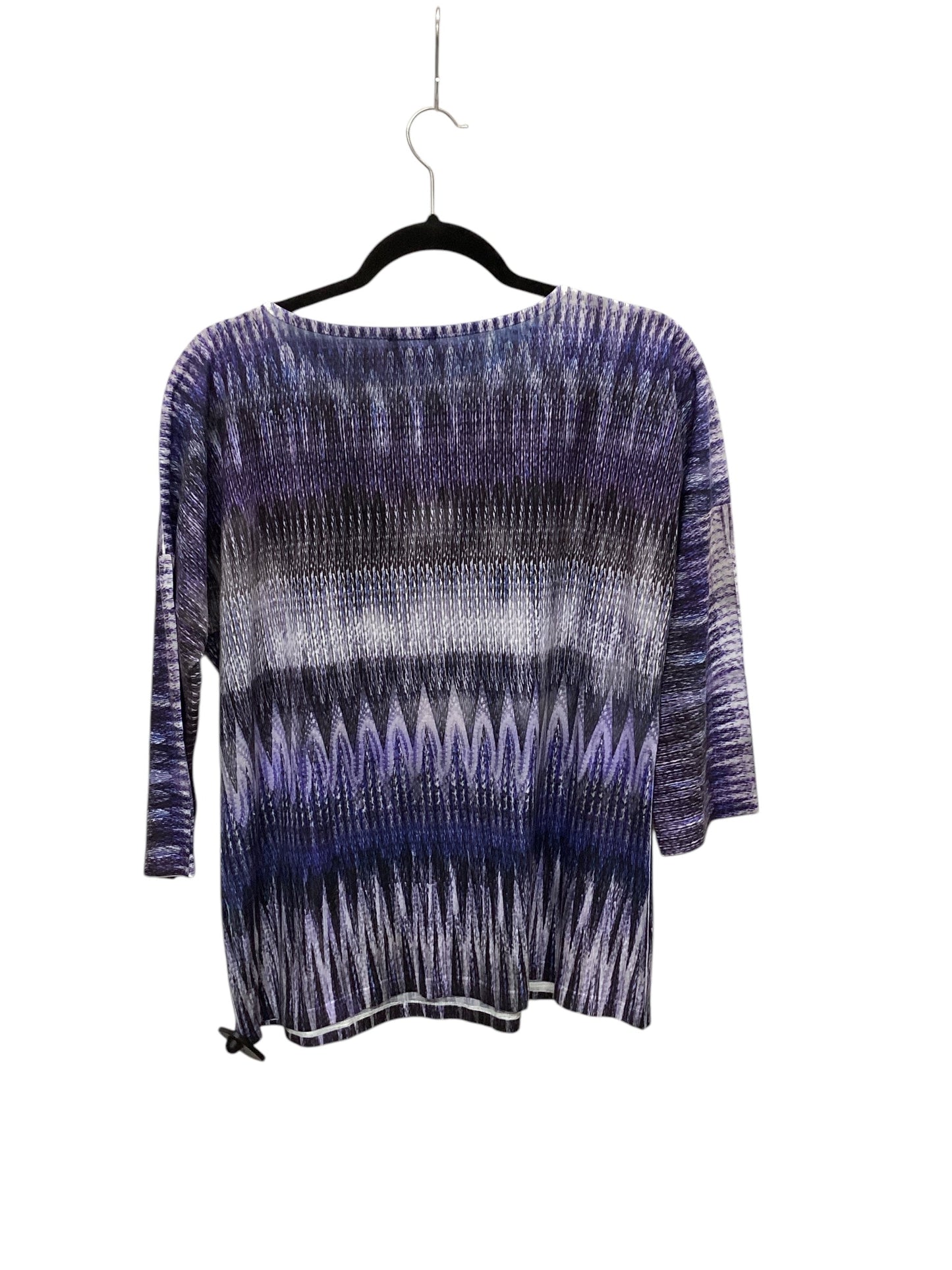 Top Long Sleeve By Chicos In Purple, Size: L