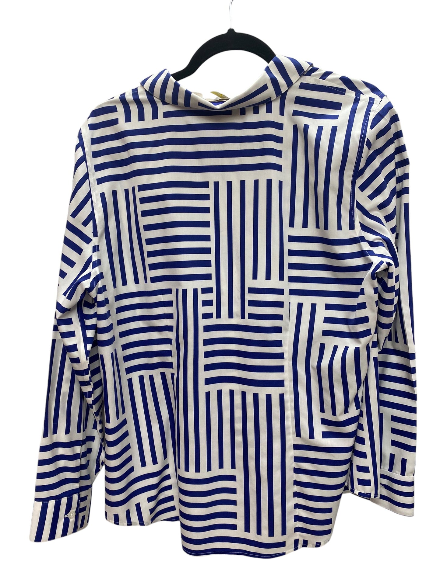 Top Long Sleeve By Chicos In Blue, Size: L