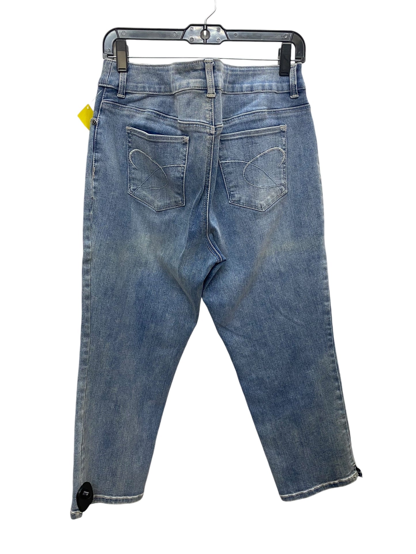 Jeans Cropped By Chicos In Blue Denim, Size: M