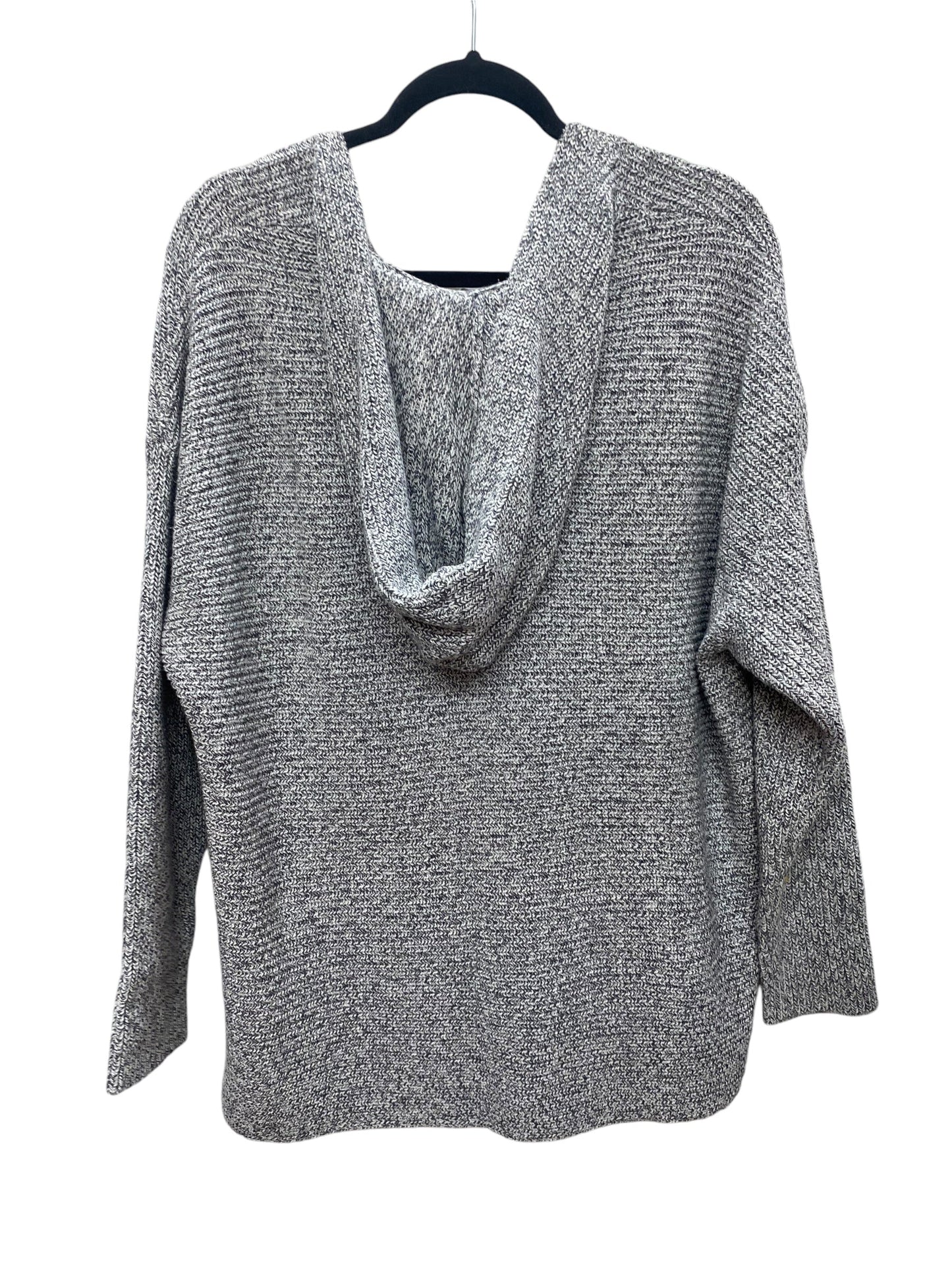 Sweatshirt Hoodie By Pure Jill In Grey, Size: Xl