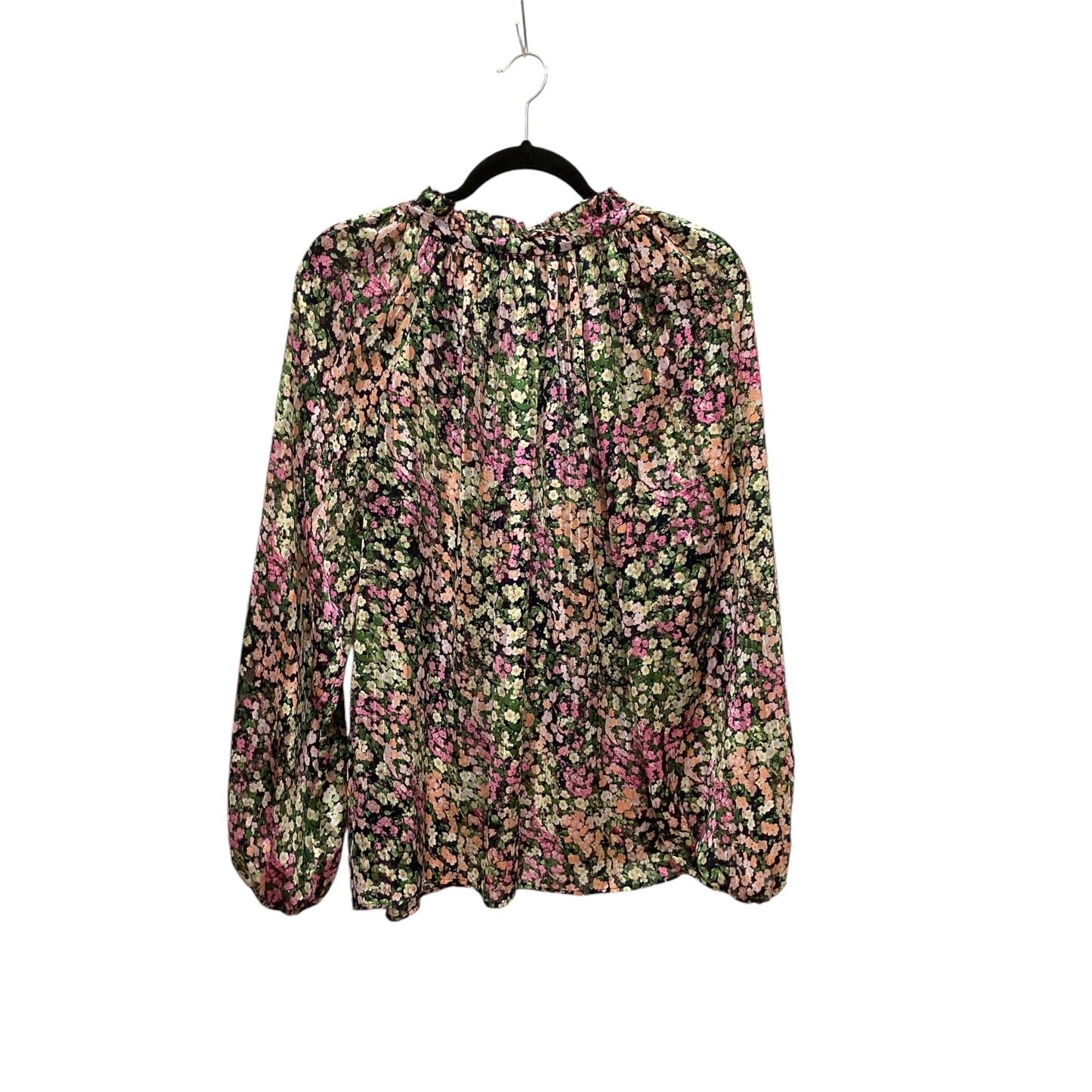 Top Long Sleeve By H&m In Floral Print, Size: M