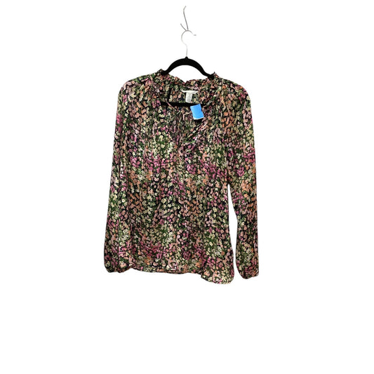 Top Long Sleeve By H&m In Floral Print, Size: M