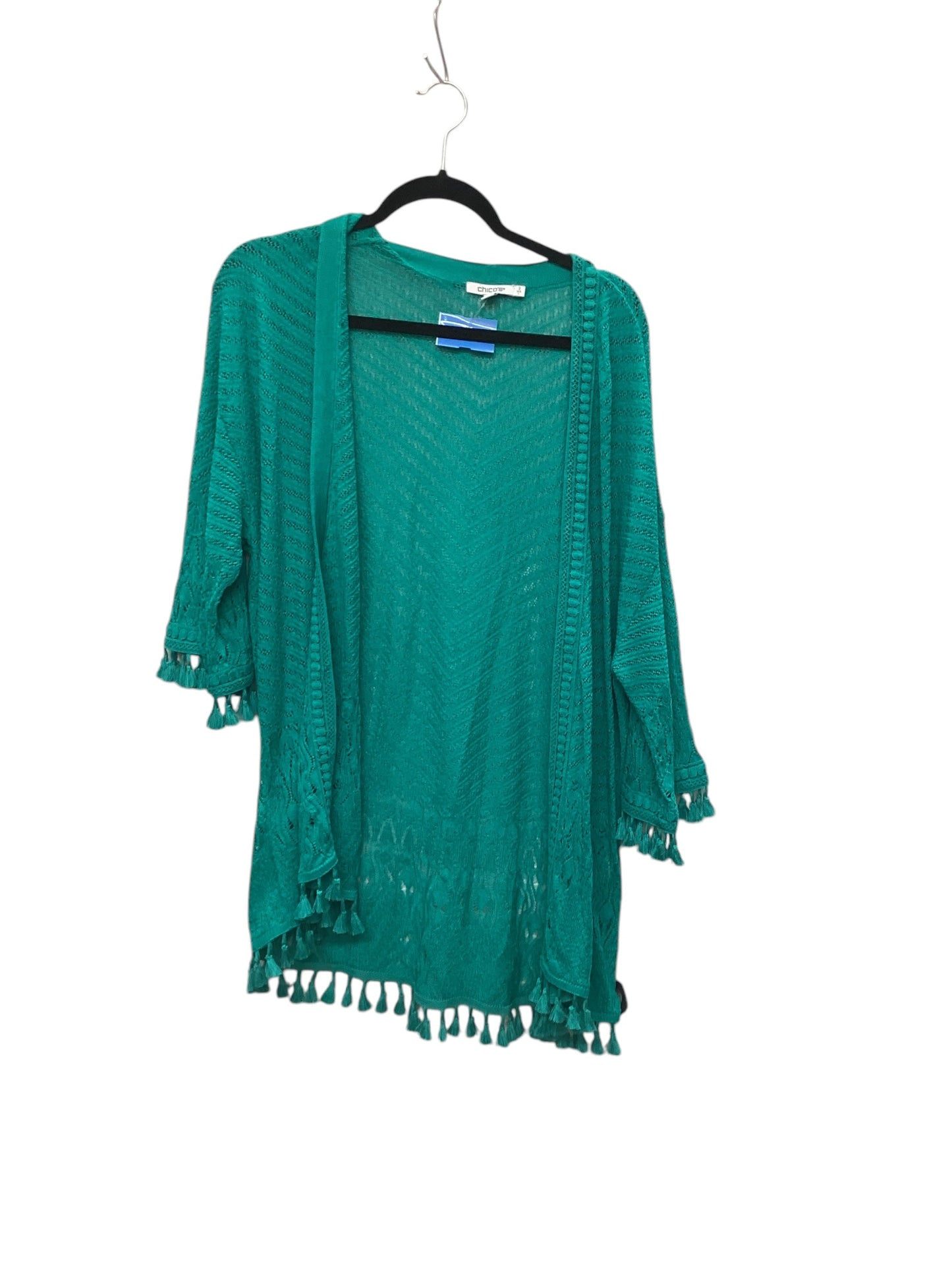 Kimono By Chicos In Green, Size: L