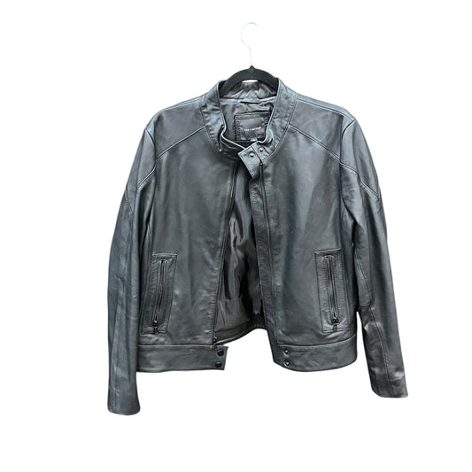 Jacket Moto By Limited In Black, Size: Xl