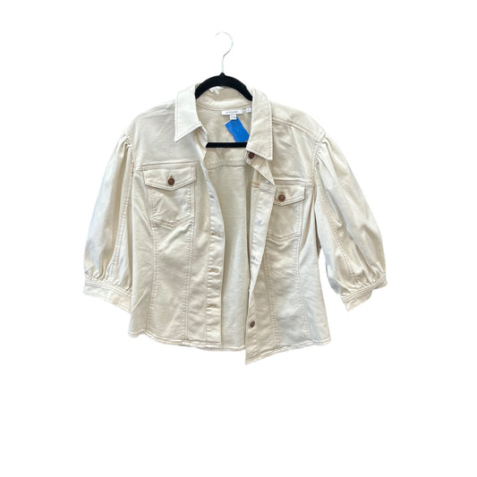 Jacket Other By Chicos In Tan Denim, Size: L