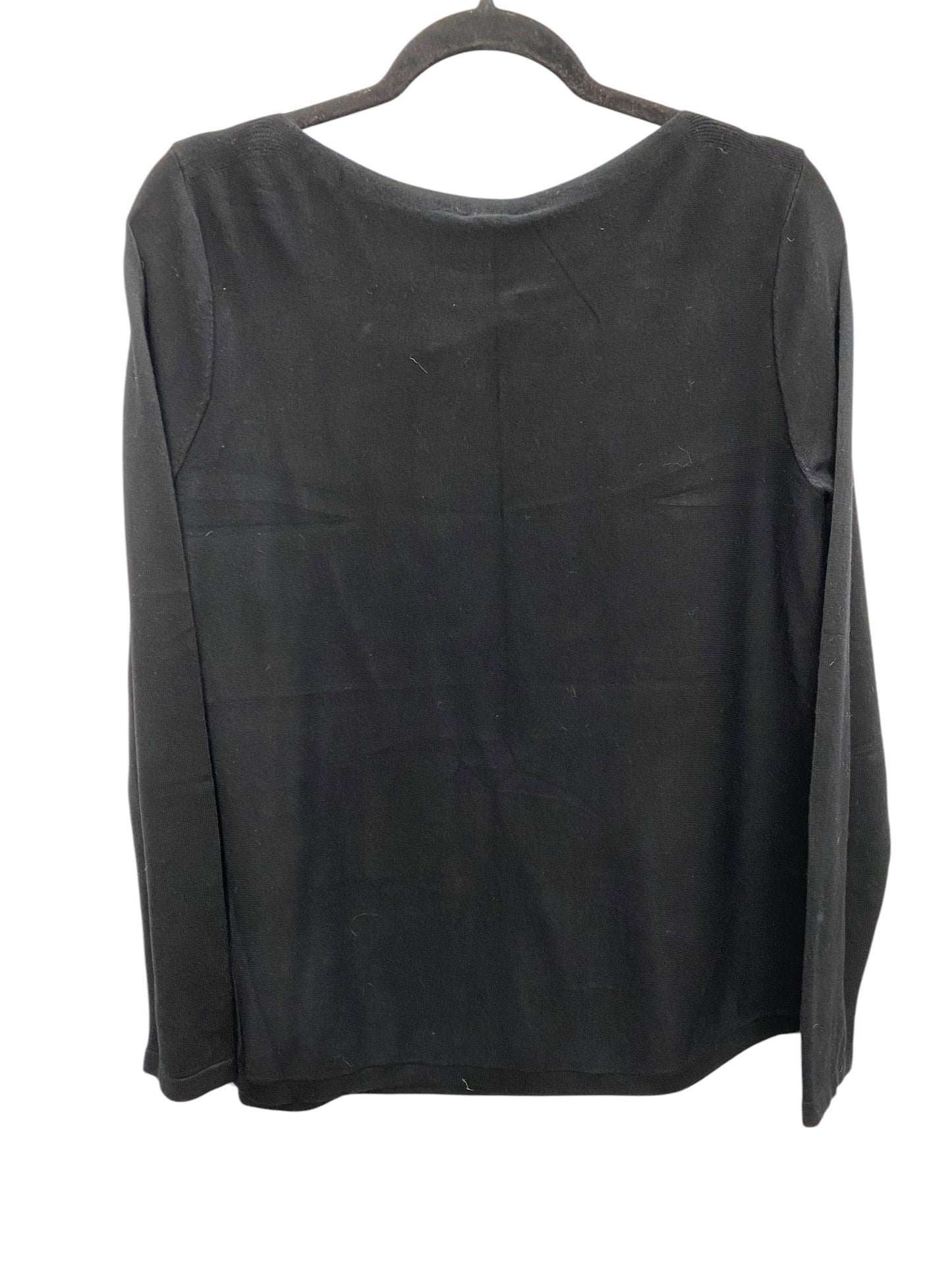 Top Long Sleeve Basic By Chicos In Black, Size: M