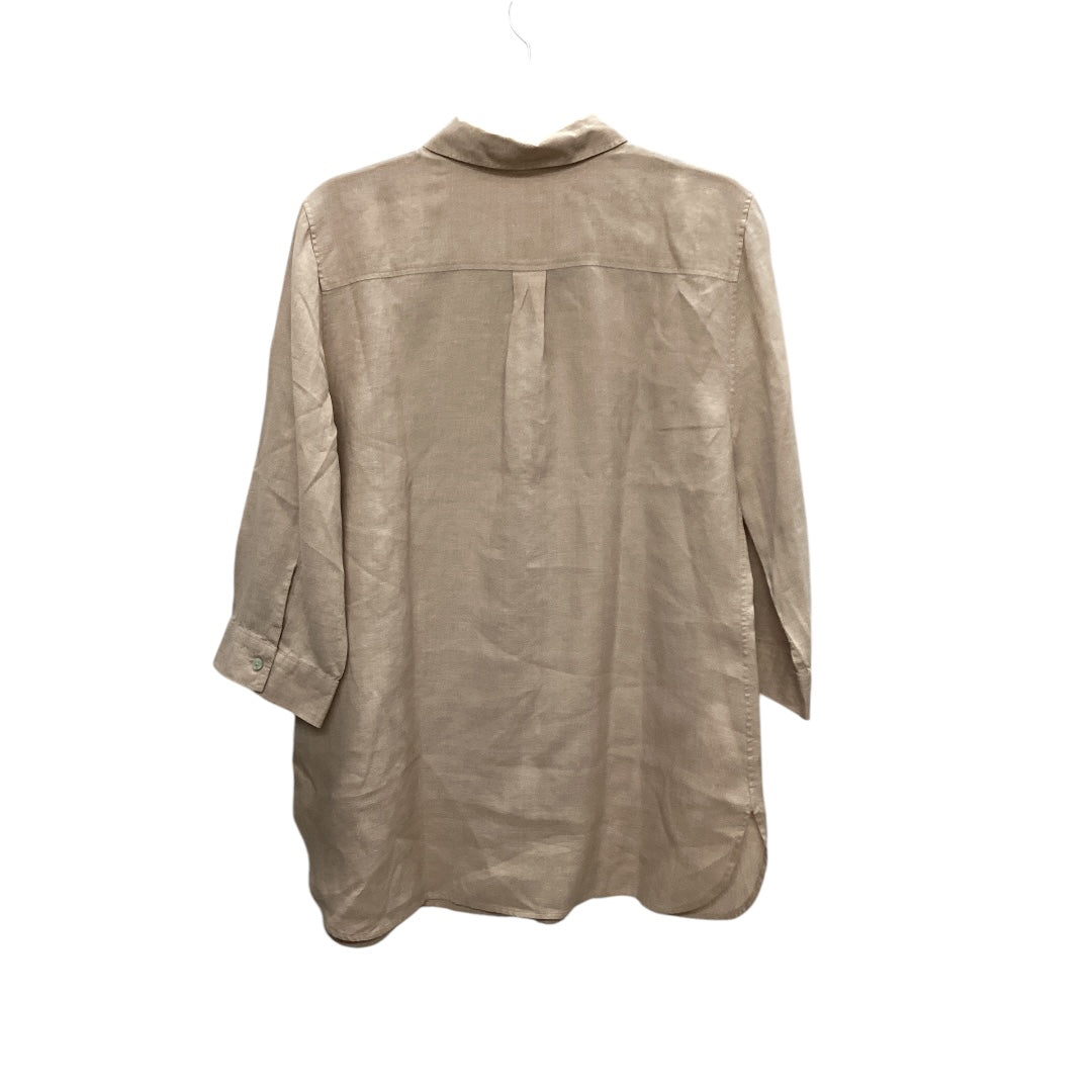 Top Long Sleeve By Chicos In Tan, Size: 2