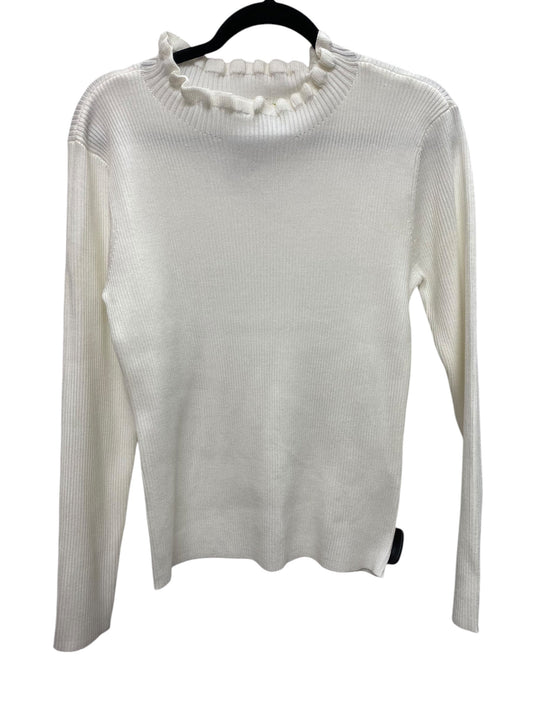 Top Long Sleeve By Gianni Bini In White, Size: Xl