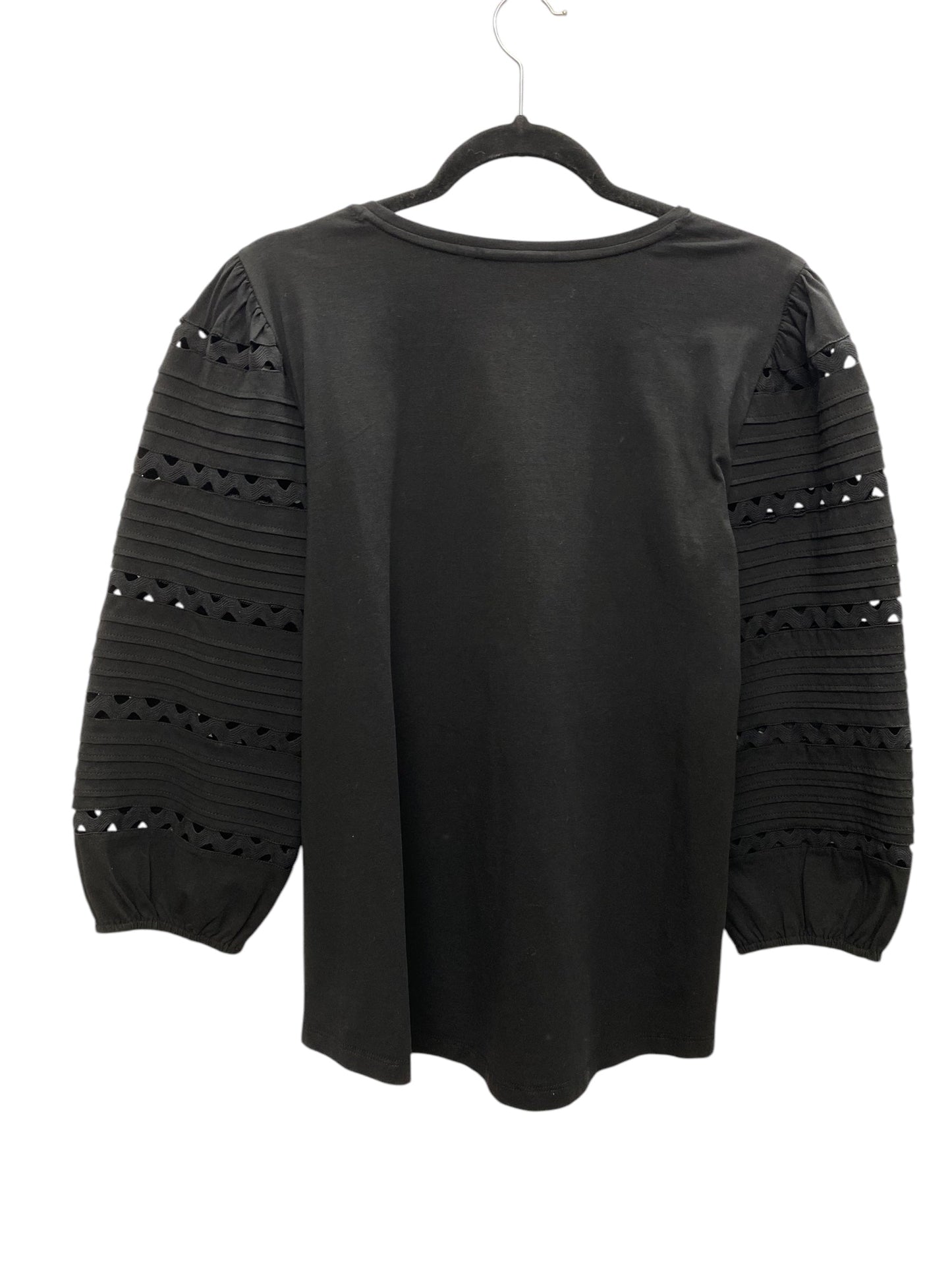 Top Long Sleeve By Chicos In Black, Size: L