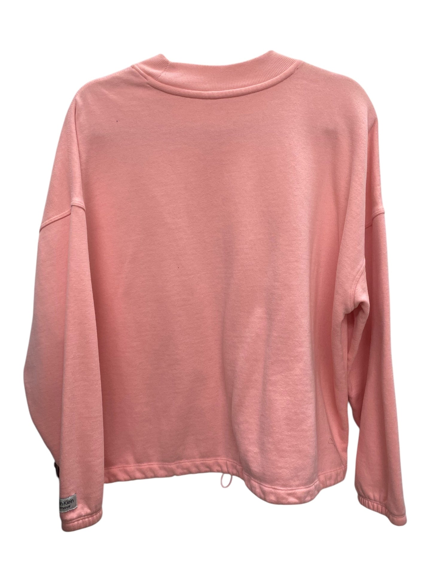 Sweatshirt Crewneck By Calvin Klein In Pink, Size: 2x