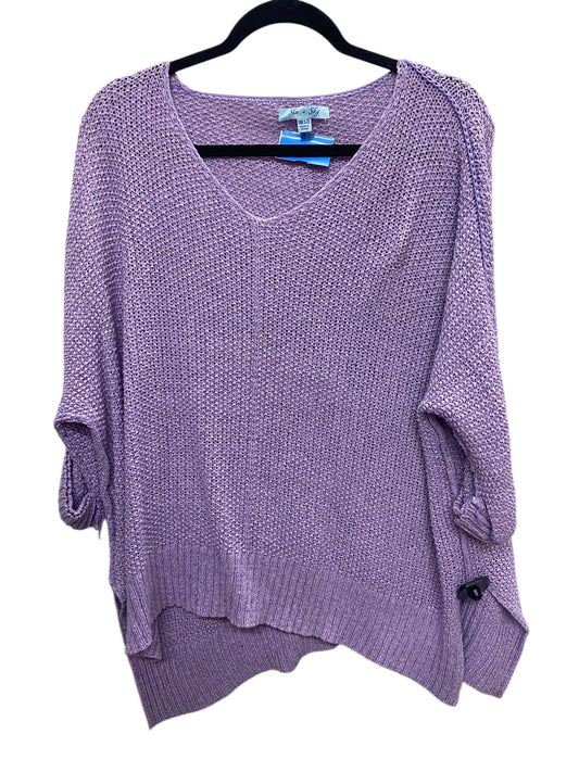 Top Short Sleeve By She + Sky In Purple, Size: Osfm