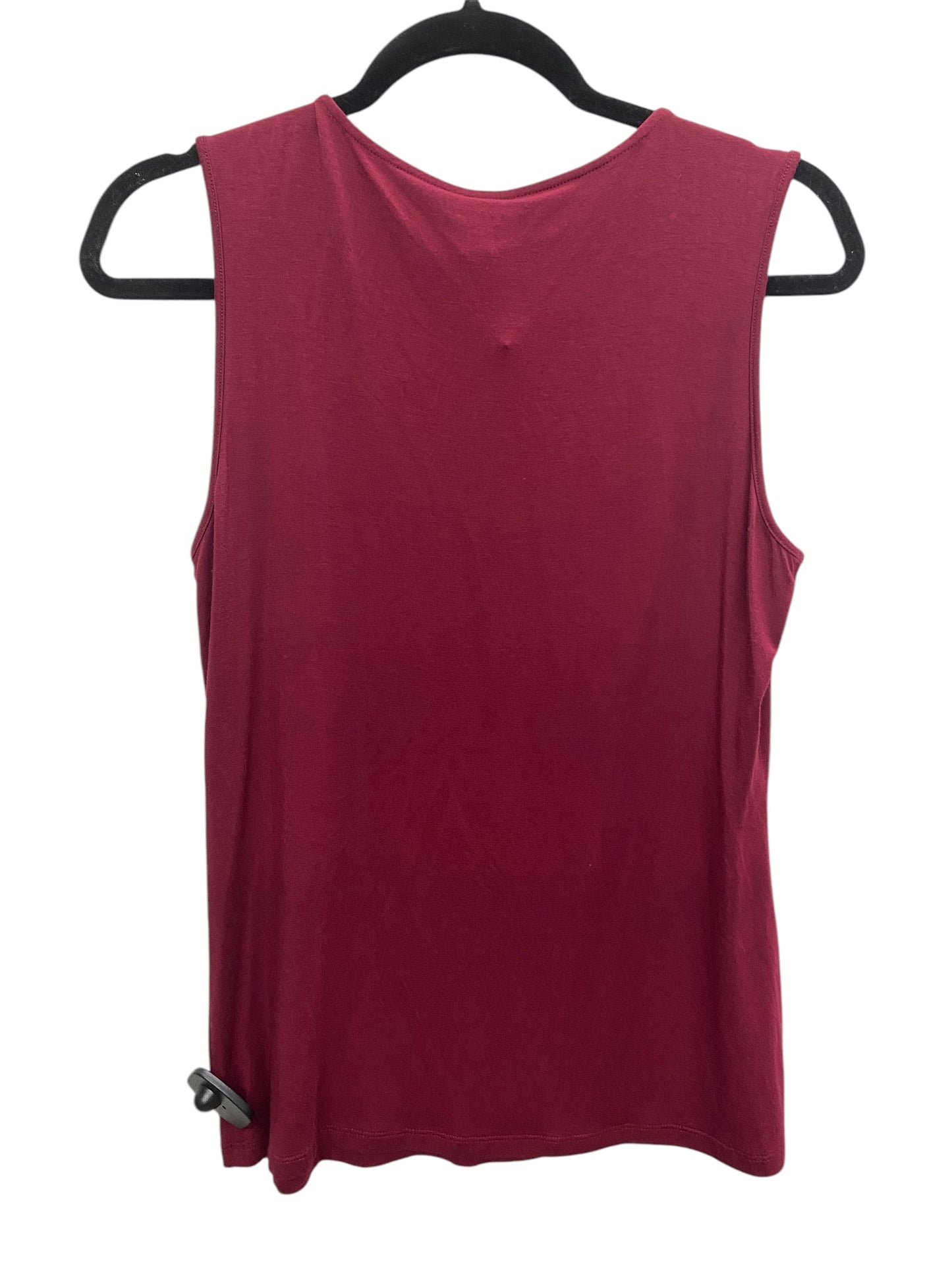 Top Sleeveless By Charming Charlie In Red, Size: M