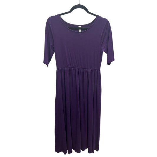 Dress Casual Midi By Zenana Outfitters In Purple, Size: M