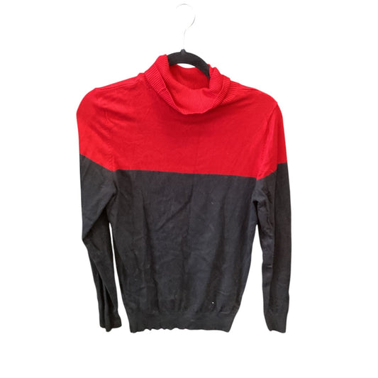 Top Long Sleeve By Calvin Klein In Red, Size: M