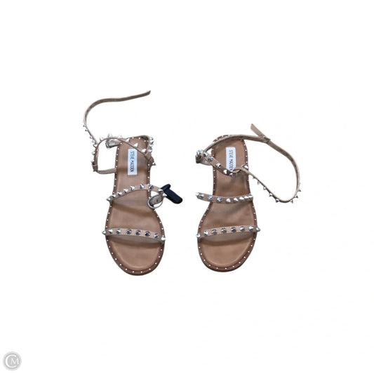 Sandals Flats By Steve Madden In Tan, Size: 7.5