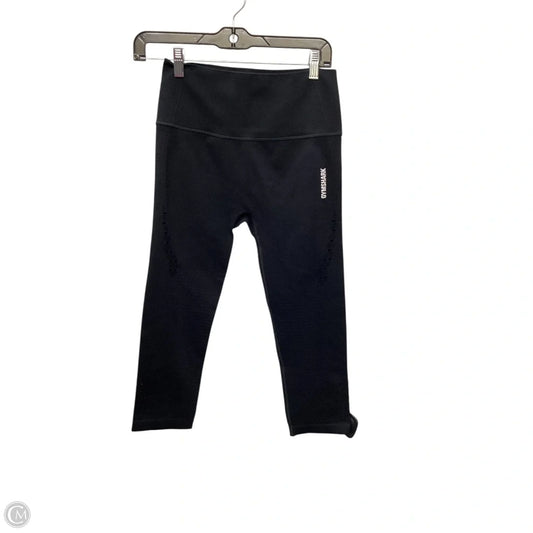 Athletic Leggings Capris By Gym Shark In Black, Size: M